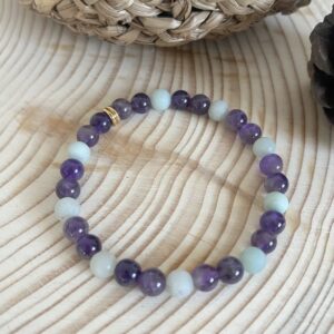 Bracelet Amethyste/Amazonite