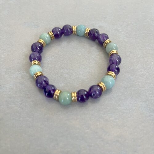 Bracelet Amethyste/Amazonite