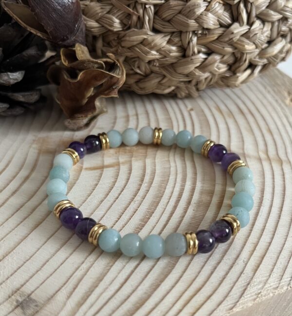 Bracelet Amazonite/Amethyste