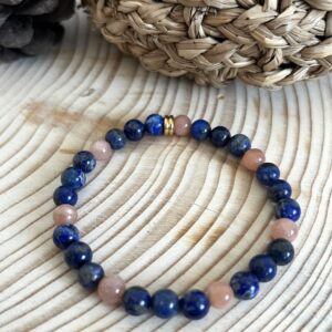Bracelet Lapis Lazuli/Pierre de Lune
